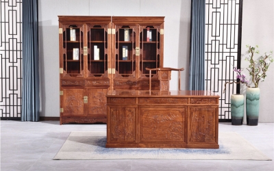 1米68山水書桌書柜